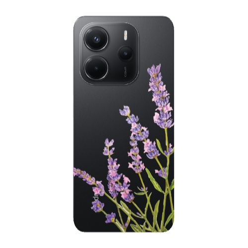 Xiaomi Redmi Note 14 Flowers 8 Transparent Silicone TPU Θήκη