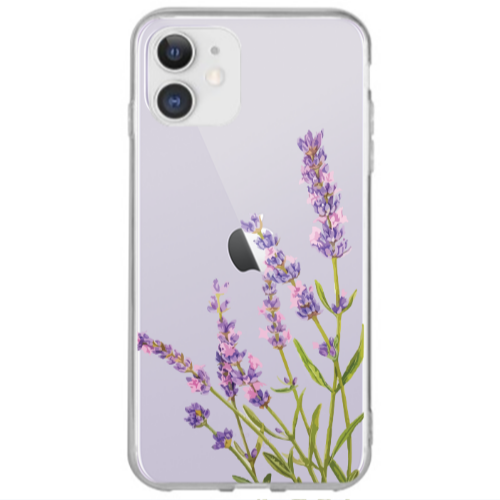 Apple iPhone 12 Flowers 8 Transparent Silicone TPU Θήκη