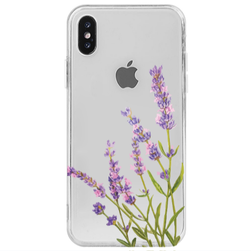 Apple iPhone X Flowers 8 Transparent Silicone TPU Θήκη
