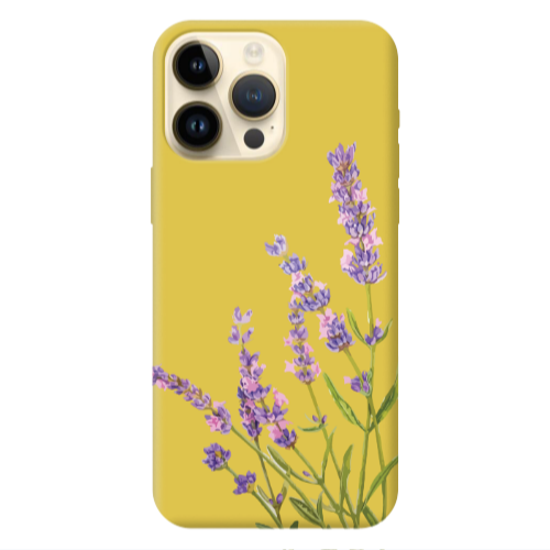 Apple iPhone 13 Pro Max Flowers 8 Yellow Colored Silicone TPU Θήκη