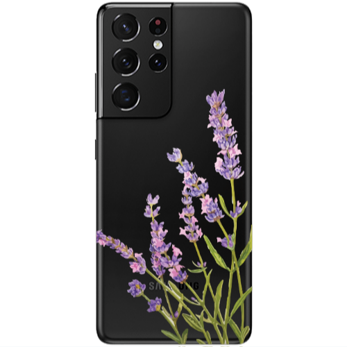 Samsung S21 Ultra Flowers 8 Transparent Silicone TPU Θήκη