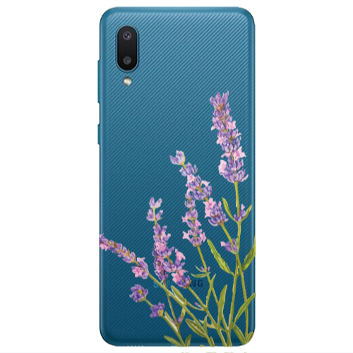 Samsung A02 Flowers 8 Transparent Silicone TPU Θήκη