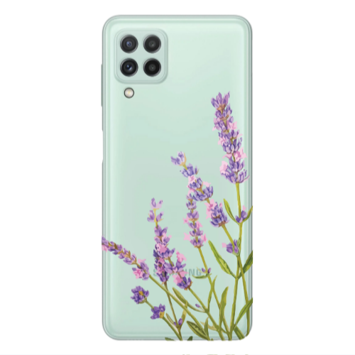 Samsung A22 4G Flowers 8 Transparent Silicone TPU Θήκη