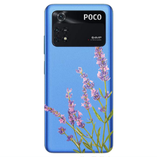 Xiaomi Poco M4 Pro 4G Flowers 8 Transparent Silicone TPU Θήκη
