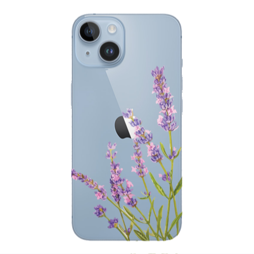 Apple iPhone 14  Flowers 8 Transparent Silicone TPU Θήκη