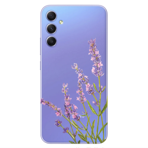 Samsung A34 Flowers 8 Transparent Silicone TPU Θήκη