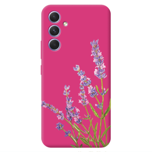 Samsung A54 Flowers 8 Fuchsia Colored Silicone TPU Θήκη