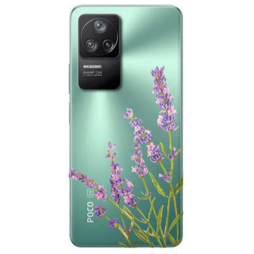 Xiaomi Poco F4 Flowers 8 Transparent Silicone TPU Θήκη