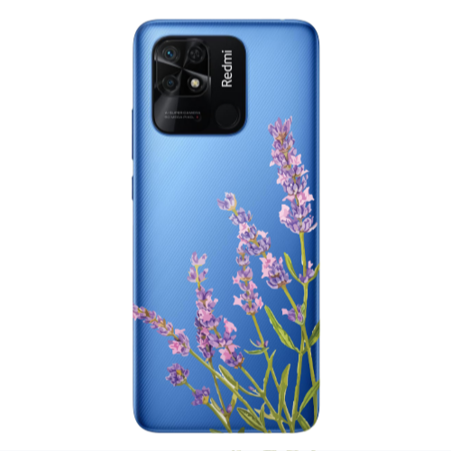Xiaomi Poco C40 Flowers 8 Transparent Silicone TPU Θήκη