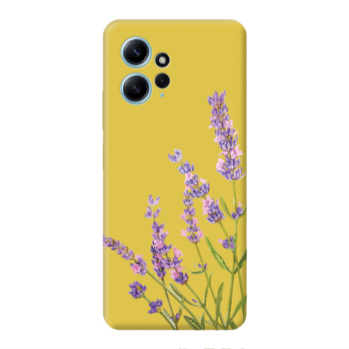 Xiaomi Redmi Note 12 4G Flowers 8 Yellow Colored Silicone TPU Θήκη