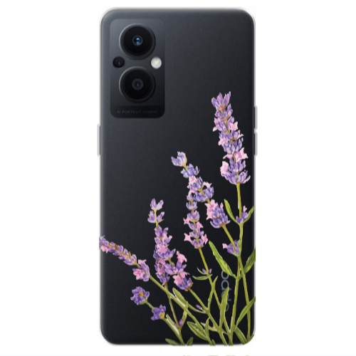 Oppo Reno 7 Lite Flowers 8 Transparent Silicone TPU Θήκη
