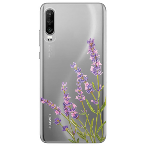 Huawei P30 Flowers 8 Transparent Silicone TPU Θήκη