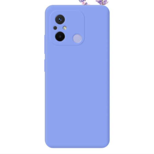 Xiaomi Redmi 12C Flowers 8 Light Purple Colored Silicone TPU Θήκη