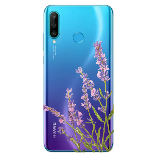 Huawei P30 Lite Flowers 8 Transparent Silicone TPU Θήκη