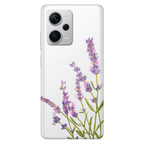 Xiaomi Redmi Note 12 5G Flowers 8 Transparent Silicone TPU Θήκη