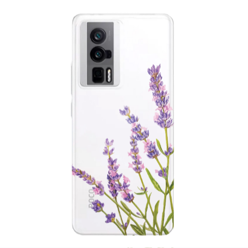 Xiaomi Poco F5 Pro Flowers 8 Transparent Silicone TPU Θήκη