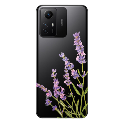 Xiaomi Redmi Note 12s Flowers 8 Transparent Silicone TPU Θήκη