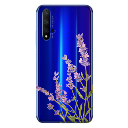 Huawei Nova 5 T Flowers 8 Transparent Silicone TPU Θήκη