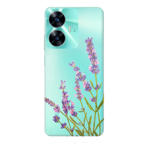 Realme C55 Flowers 8 Transparent Silicone TPU Θήκη