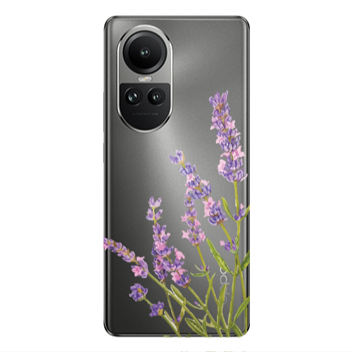 Oppo Reno10 5G Flowers 8 Transparent Silicone TPU Θήκη