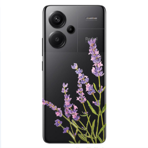 Xiaomi Redmi Note 13 Pro+ 5G  Flowers 8 Transparent Silicone TPU Θήκη