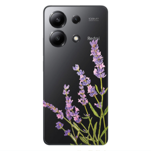 Xiaomi Redmi Note 13 4G Flowers 8 Transparent Silicone TPU Θήκη