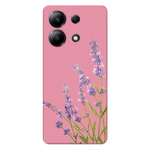 Xiaomi Redmi Note 13 4G Flowers 8 Pink Colored Silicone TPU Θήκη