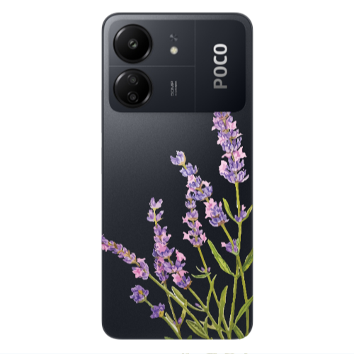 Xiaomi Poco C65 Flowers 8 Transparent Silicone TPU Θήκη