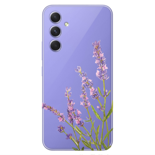 Samsung A55 Flowers 8 Transparent Silicone TPU Θήκη