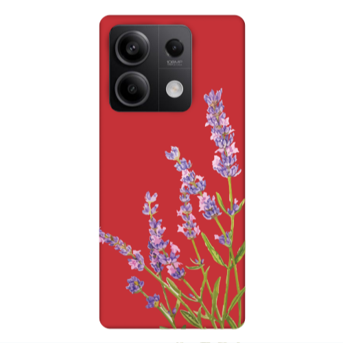 Xiaomi Redmi Note 13Pro 5G Flowers 8 Red Colored Silicone TPU Θήκη