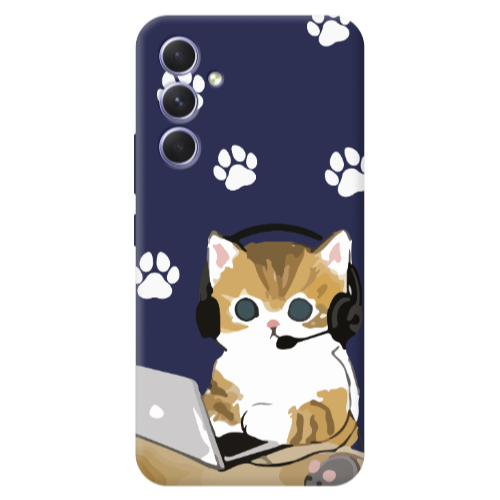 Samsung A56 Call Center Dark blue Colored Silicone TPU Θήκη