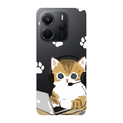 Xiaomi Redmi Note 14 Call Center Transparent Silicone TPU Θήκη