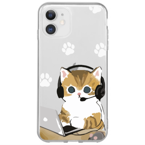 Apple iPhone 12 Mini Call Center Transparent Silicone TPU Θήκη