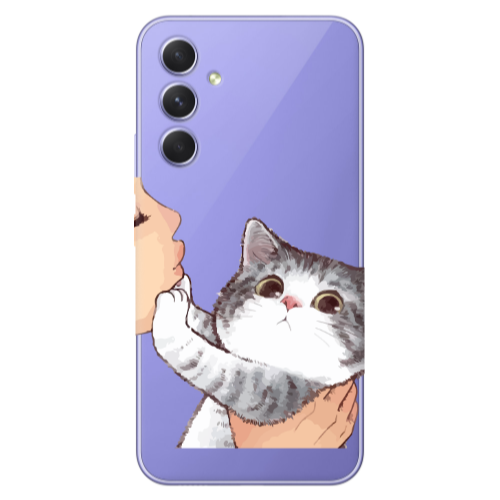 Samsung A56 No Kiss Transparent Silicone TPU Θήκη