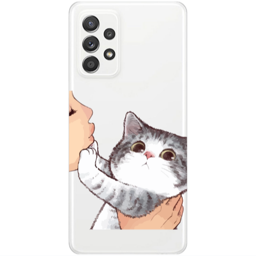 Samsung A53 No Kiss Transparent Silicone TPU Θήκη