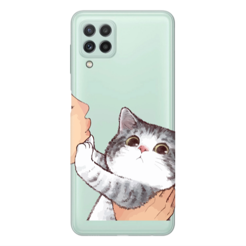 Samsung A22 4G No Kiss Transparent Silicone TPU Θήκη