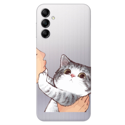 Samsung A24 No Kiss Transparent Silicone TPU Θήκη