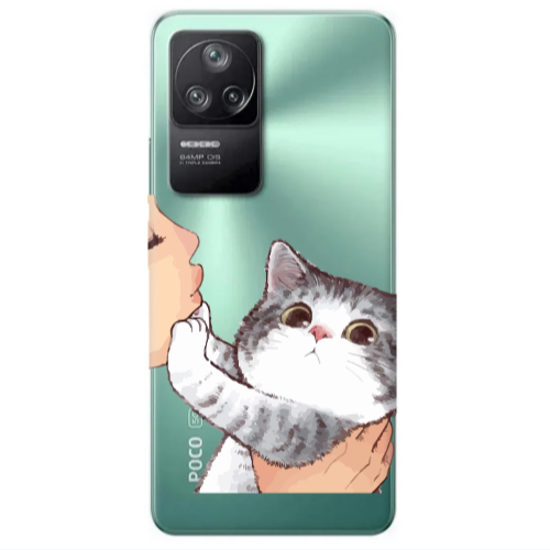 Xiaomi Poco F4 No Kiss Transparent Silicone TPU Θήκη
