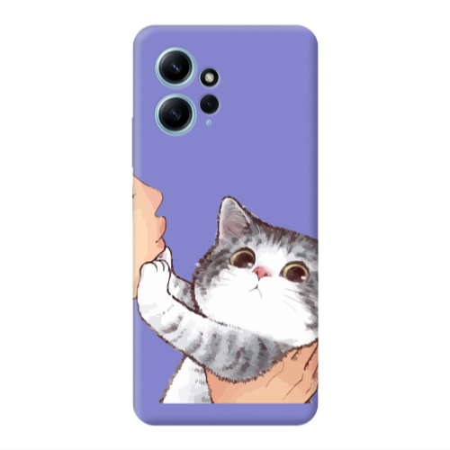 Xiaomi Redmi Note 12 4G No Kiss Purple Colored Silicone TPU Θήκη