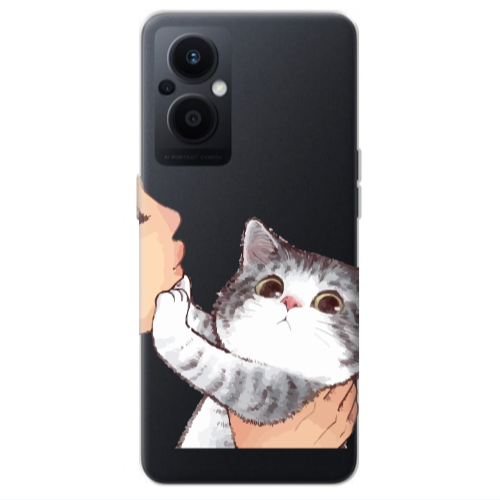 Oppo Reno 7 Lite No Kiss Transparent Silicone TPU Θήκη