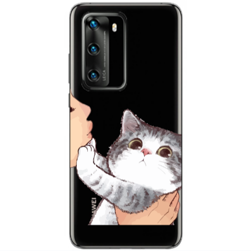 Huawei P40 No Kiss Transparent Silicone TPU Θήκη