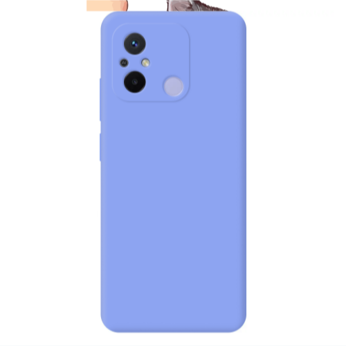 Xiaomi Redmi 12C No Kiss Light Purple Colored Silicone TPU Θήκη