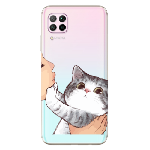 Huawei P40 Lite No Kiss Transparent Silicone TPU Θήκη