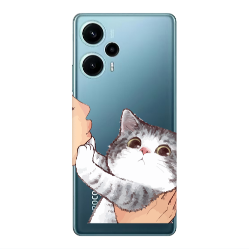 Xiaomi Poco F5 No Kiss Transparent Silicone TPU Θήκη