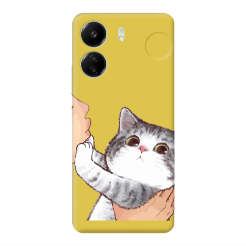 Xiaomi Redmi 13C No Kiss Yellow Colored Silicone TPU Θήκη