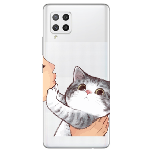 Samsung A42 5G No Kiss Transparent Silicone TPU Θήκη