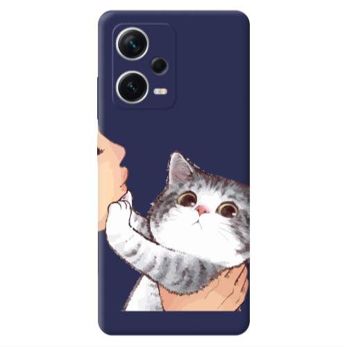Xiaomi Poco X5 No Kiss Dark blue Colored Silicone TPU Θήκη