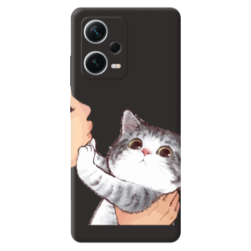 Xiaomi Poco X5 No Kiss Black Colored Silicone TPU Θήκη