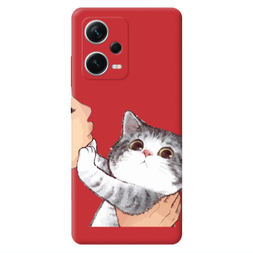 Xiaomi Poco X5 No Kiss Red Colored Silicone TPU Θήκη
