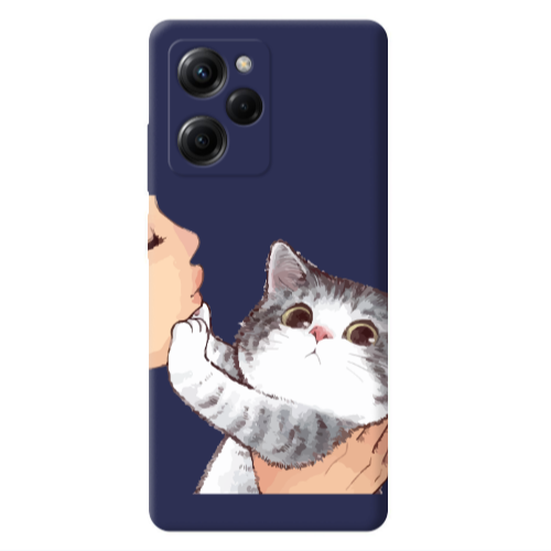 Xiaomi Poco X5 Pro No Kiss Dark blue Colored Silicone TPU Θήκη